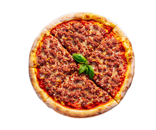 Pizzas Viande Hachée du restaurant Roza'm Pizza Tacos & Burgers Grill de 50190 Périers